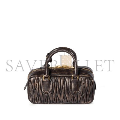 MIU MIU ARCADIE MATELASSÉ LEATHER TOTE BAG  (22*10.5*7.5cm)